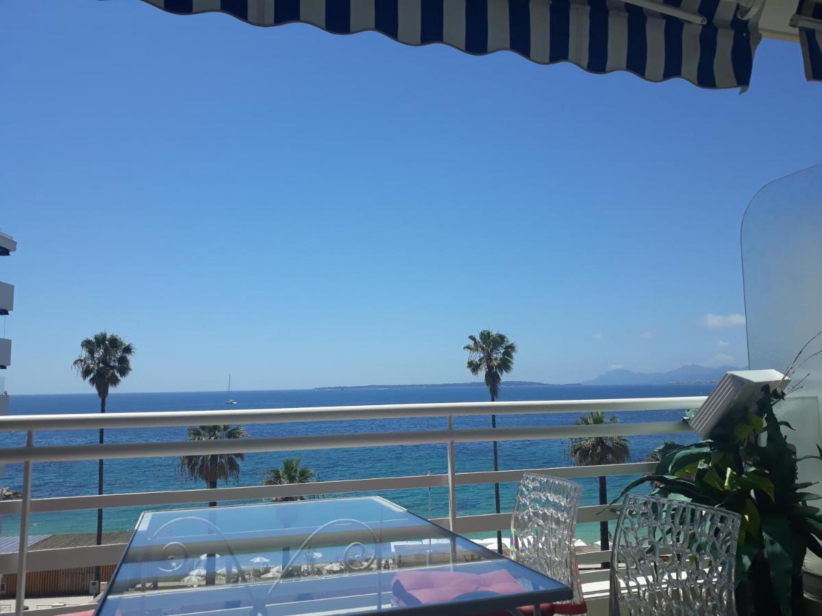Le Palais Du Tropique Appartement Vue Mer 5E Etage Avec Ascenseur Juan-les-Pins Luaran gambar